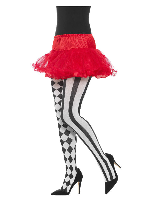 Harlequin Tights. Black and White