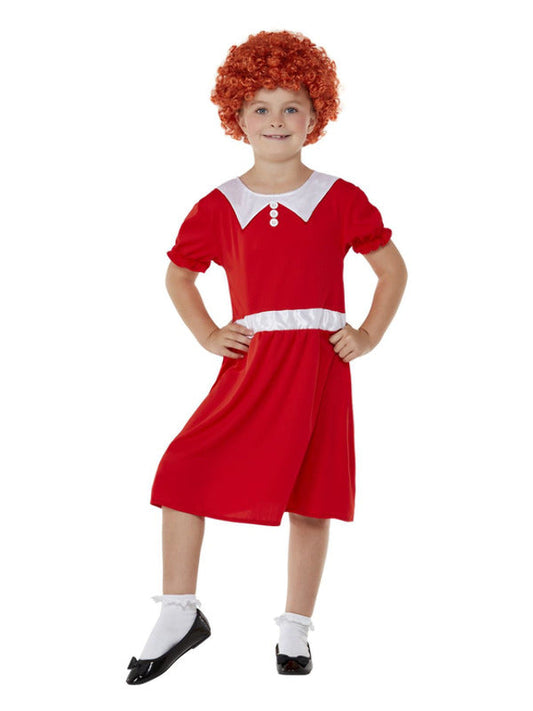 Singing Orphan Costume includes dress and wig