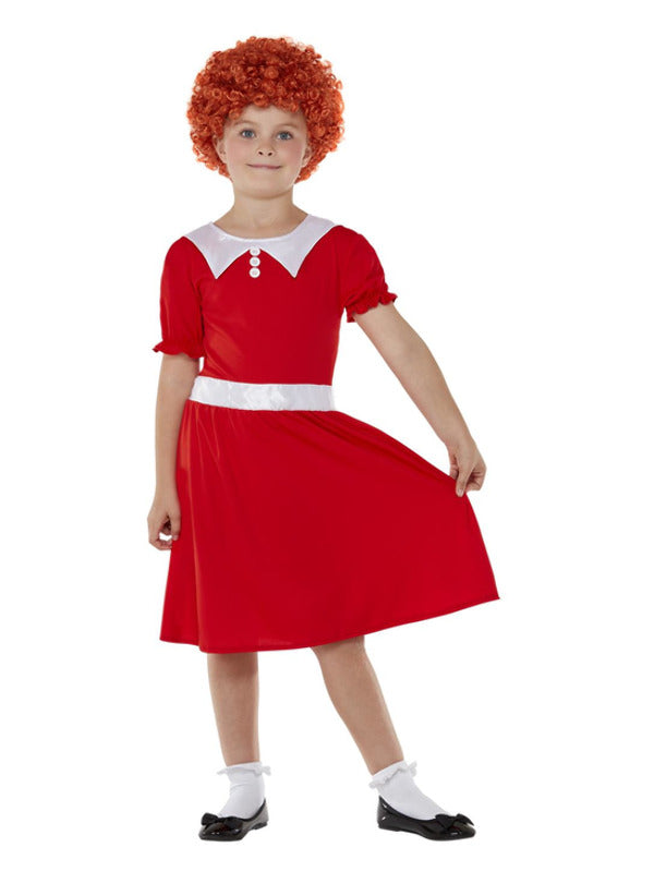 Singing Orphan Costume includes dress and wig