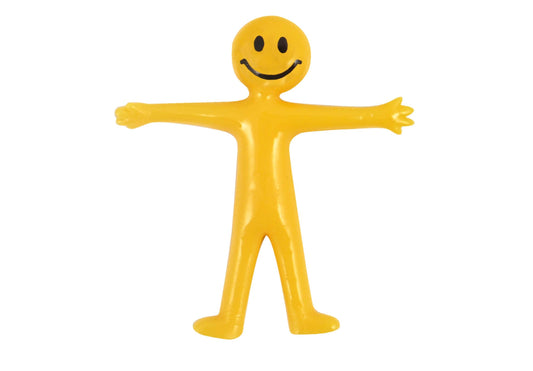 Stretchy Smile Man. Each smile man is wrapped in cellophane and measures 5cm unstretched (approx).