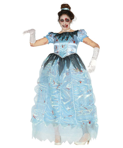 Blue Princess Zombie Costume