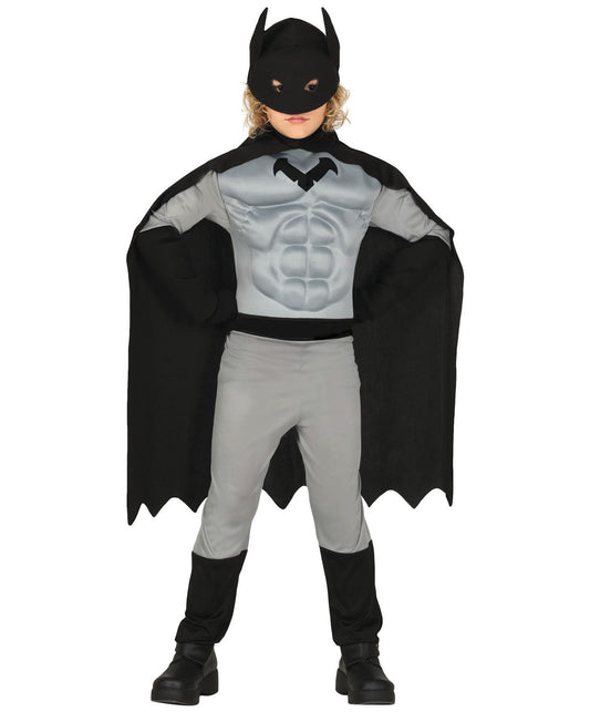 Black Muscle Superhero Costume
