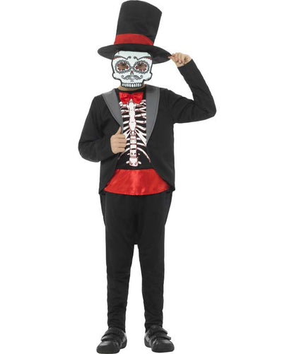 Day of the Dead Boy Costume, Age 7-9 years