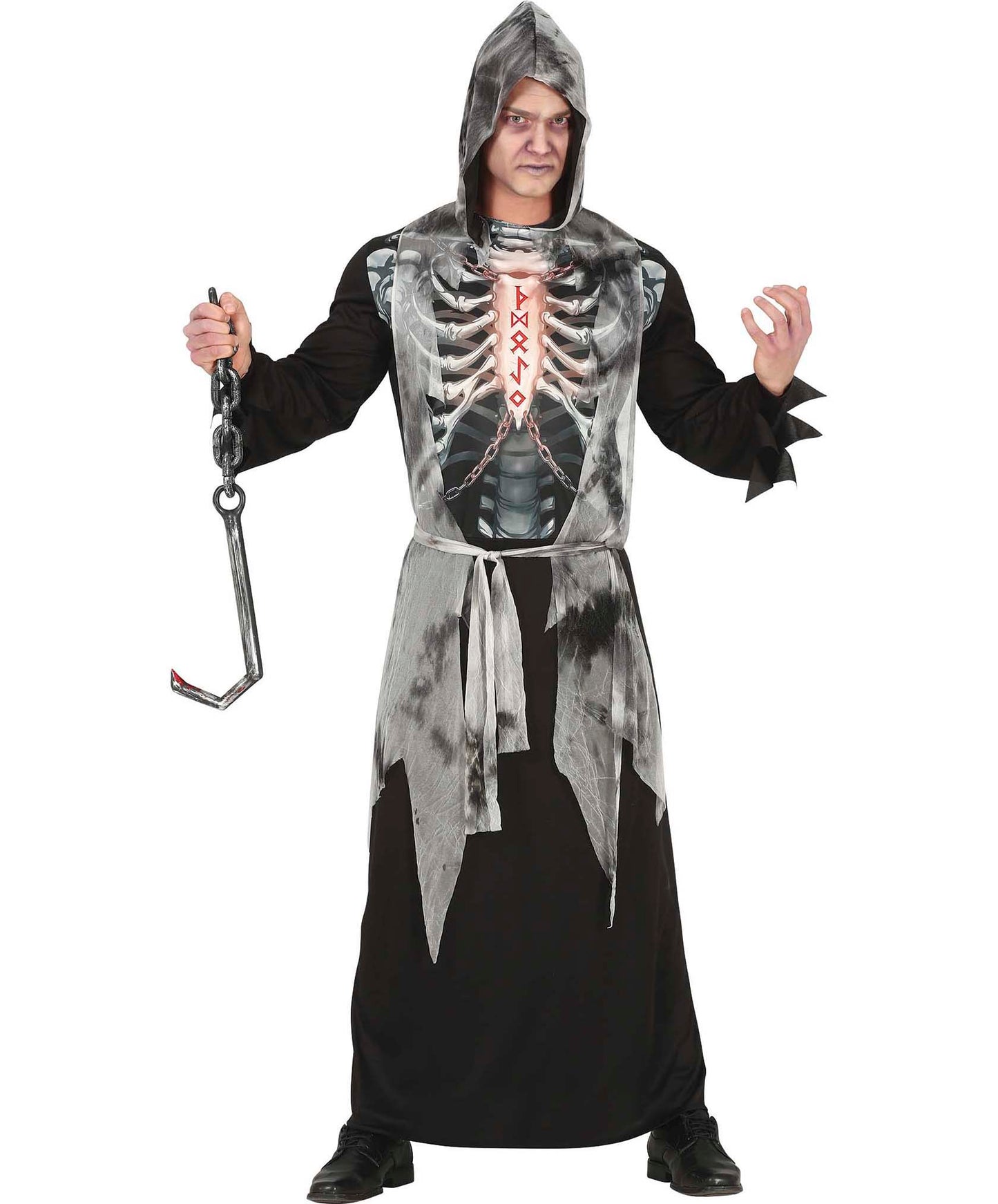 Hooded Skeleton Costume