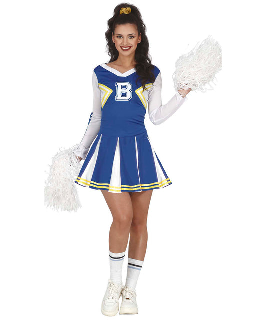 Blue Cheerleader Costume