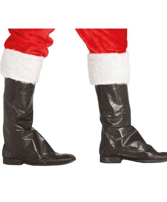 Black Santa Boot Covers