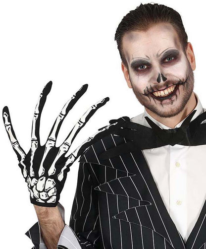 Skeleton Gloves with Long Fingers