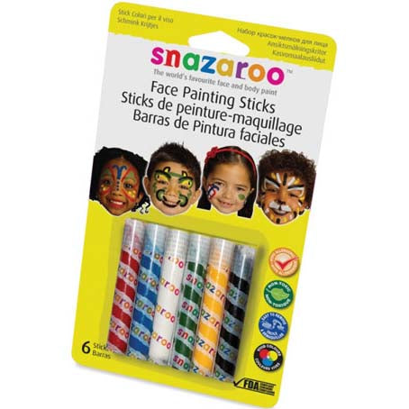 Snazaroo Sticks Unisex, Pack of 6
