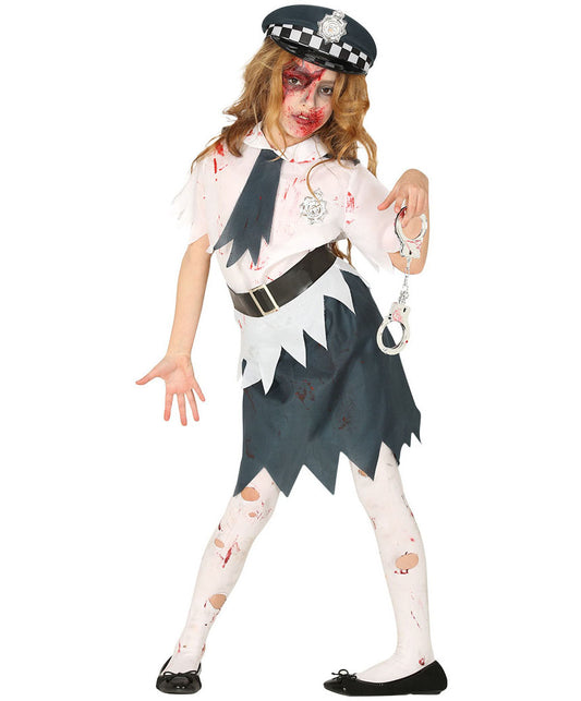 Zombie Police Girl Costume