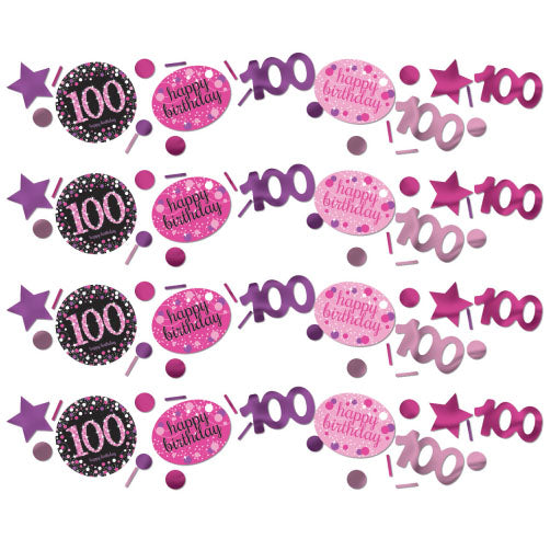 Pink Celebration 100th Confetti, 34g pack