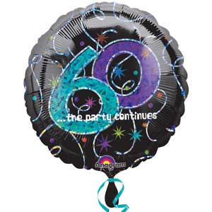 60th Foil Balloon
