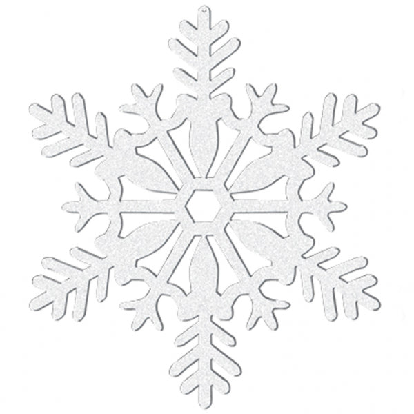 10cm Snowflake Decorations, Pack of 4