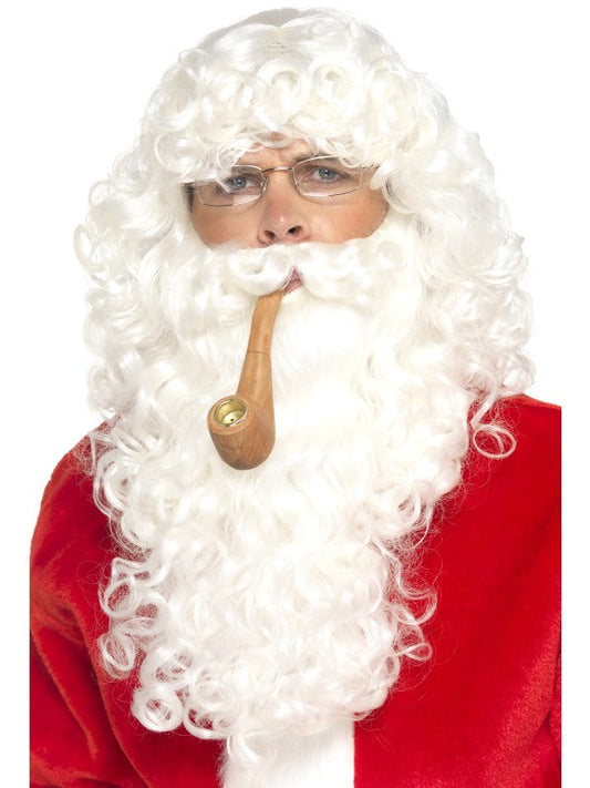Santa Dress Up Kit includes wig, beard, glasses and pipe