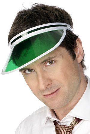 Poker Visor. Green and White.