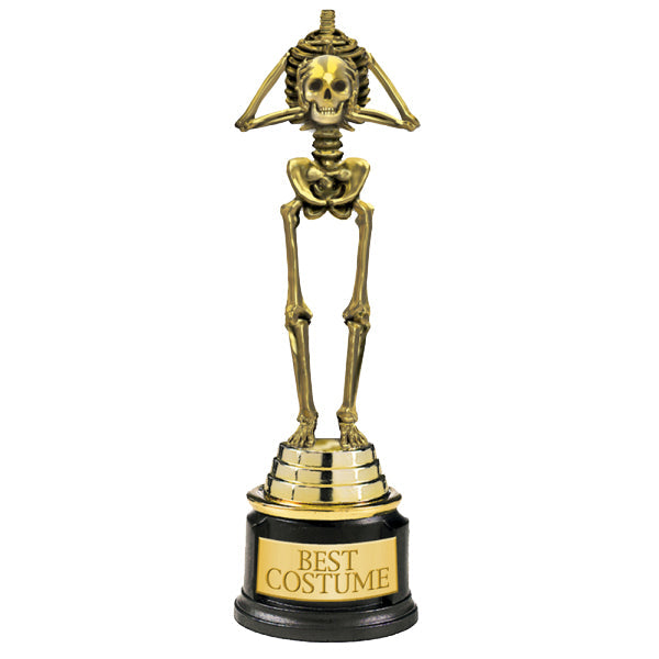 Best Costume Skeleton Trophy. 24cm * 7.6cm.