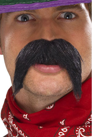Stick on Big and Bushy Western Style Gringo Moustache