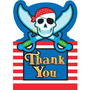 Pirate Postcard Thank-you Cards