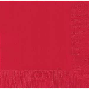 Red Luncheon Napkins 2 Ply