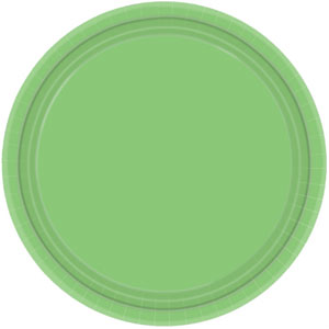 Kiwi Lime Green Paper Plates, 22.8cm