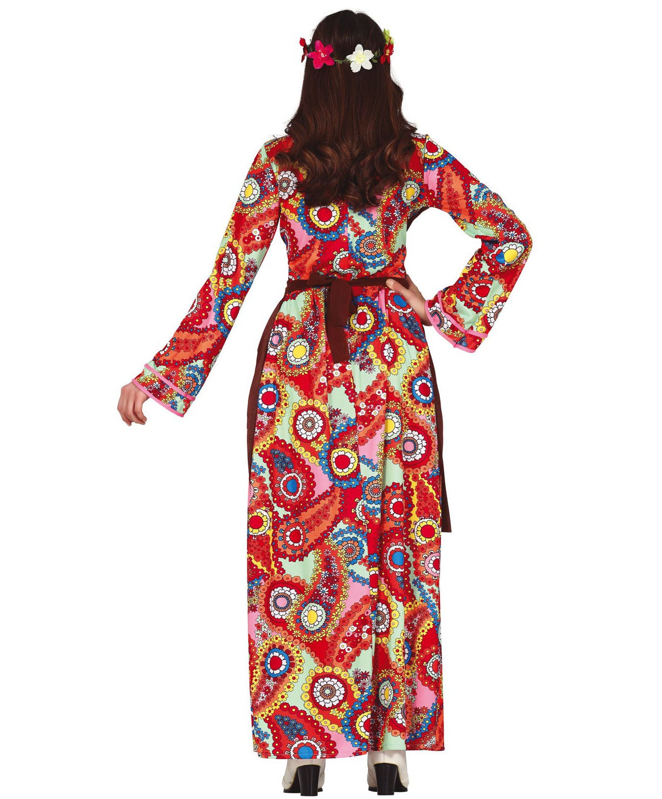 60s Long Flower Hippie Costume