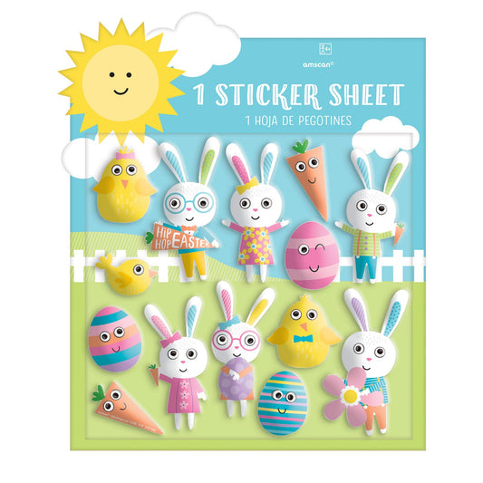 Easter Characters Puffy Stickers