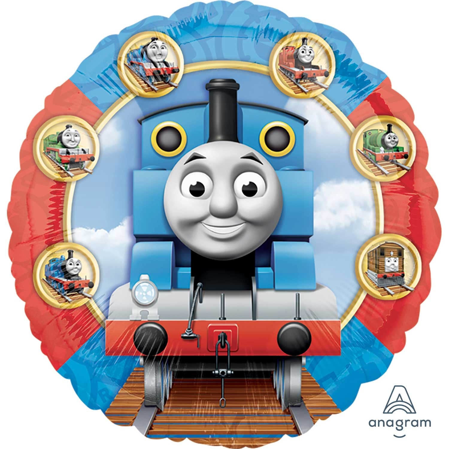 Thomas the Tank Engine and Friends Standard Foil Balloon. (45cm). Can be inflated with air or helium. Balloon is sold uninflated.