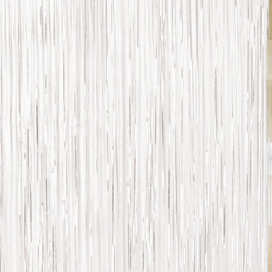 Metallic White Door Curtain, 91cm x 2.43m