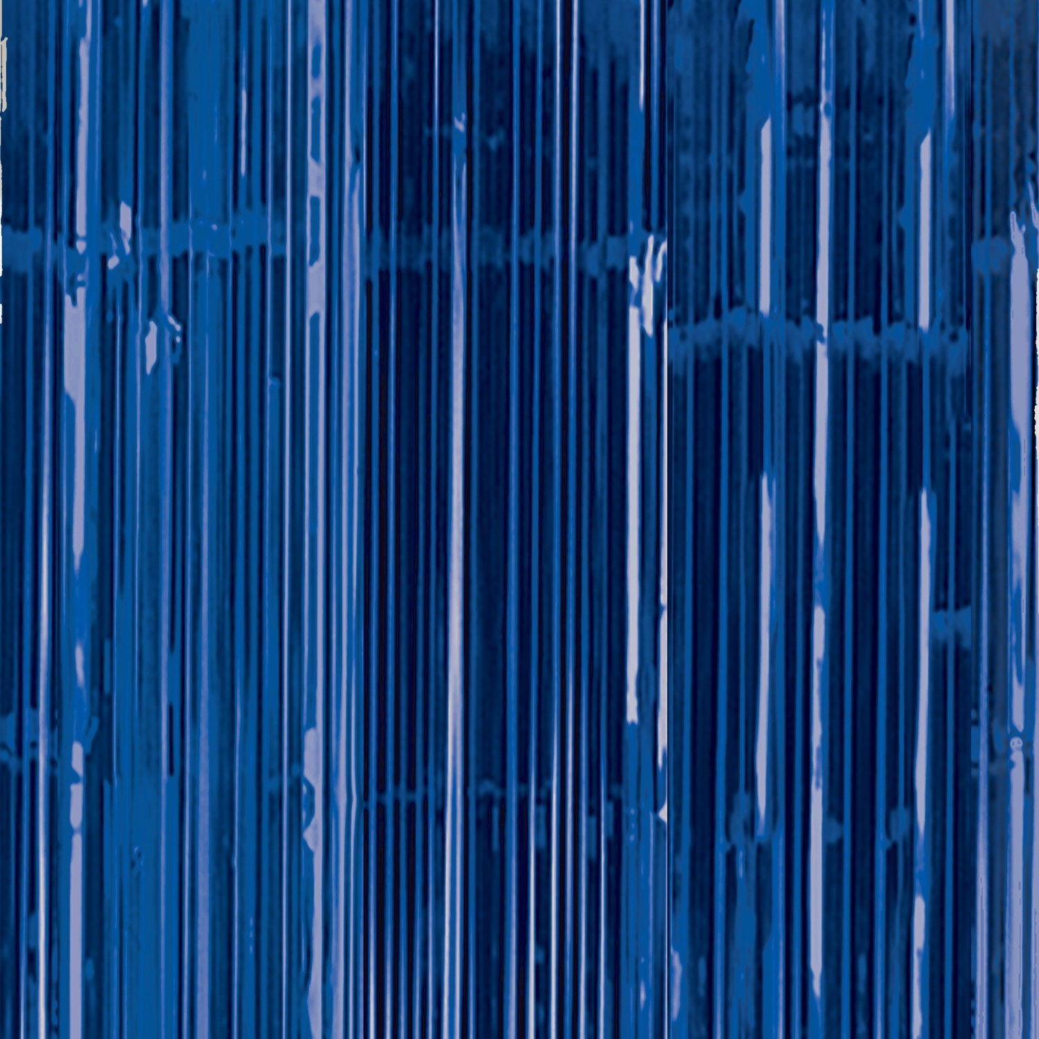 Metallic Bright Blue Door Curtain, 91cm x 2.43m