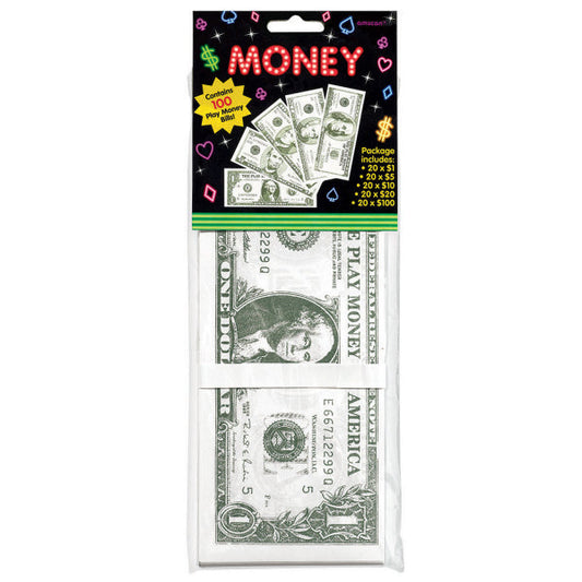 Casino Money Favours Contains 20 x $1| 20 x $5| 20 x $10| 20 x $20| 20 x $100