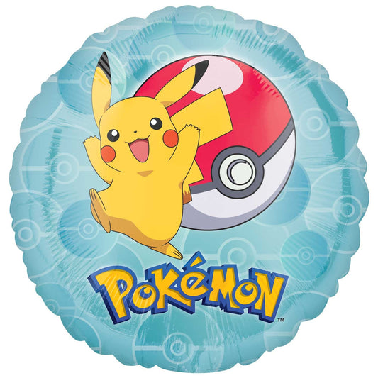 Pokemon Standard Foil Balloon (45cm). Can be inflated with air or helium. Balloon is sold uninflated.
