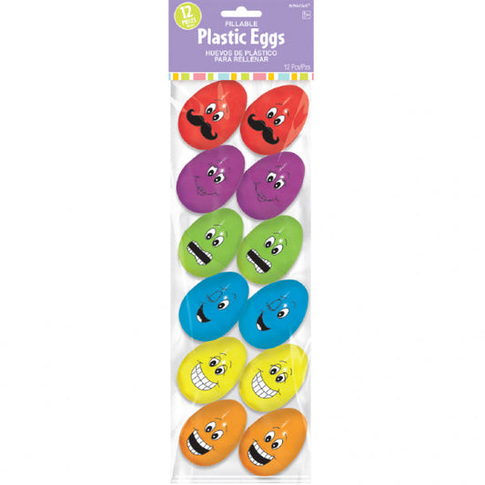 5.5cm Plastic Polka Dot Eggs, Pack of 12