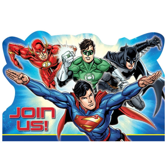 Justice League Party Invites