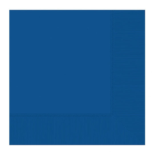 Bright Royal Blue Beverage Napkins| 2 Ply. Pack of 20