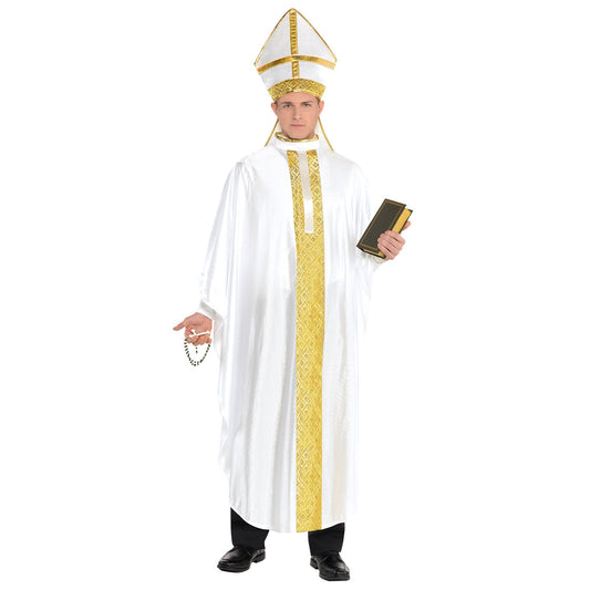 Adult Pope Costume includes robe and hat