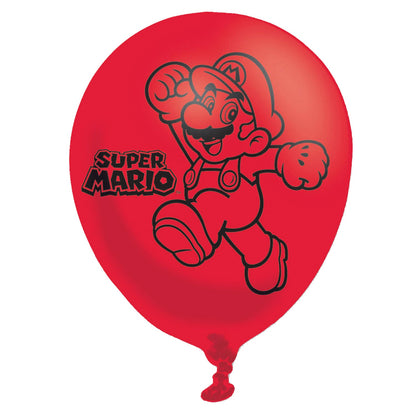Super Mario Bros Latex Balloons. Will inflate to 11 inches (27.5cm).