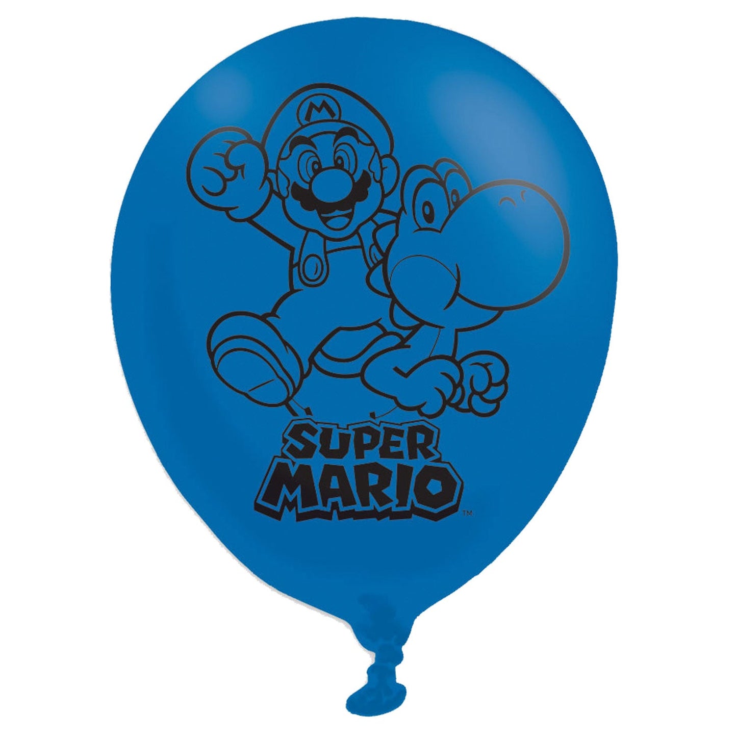Super Mario Bros Latex Balloons. Will inflate to 11 inches (27.5cm).