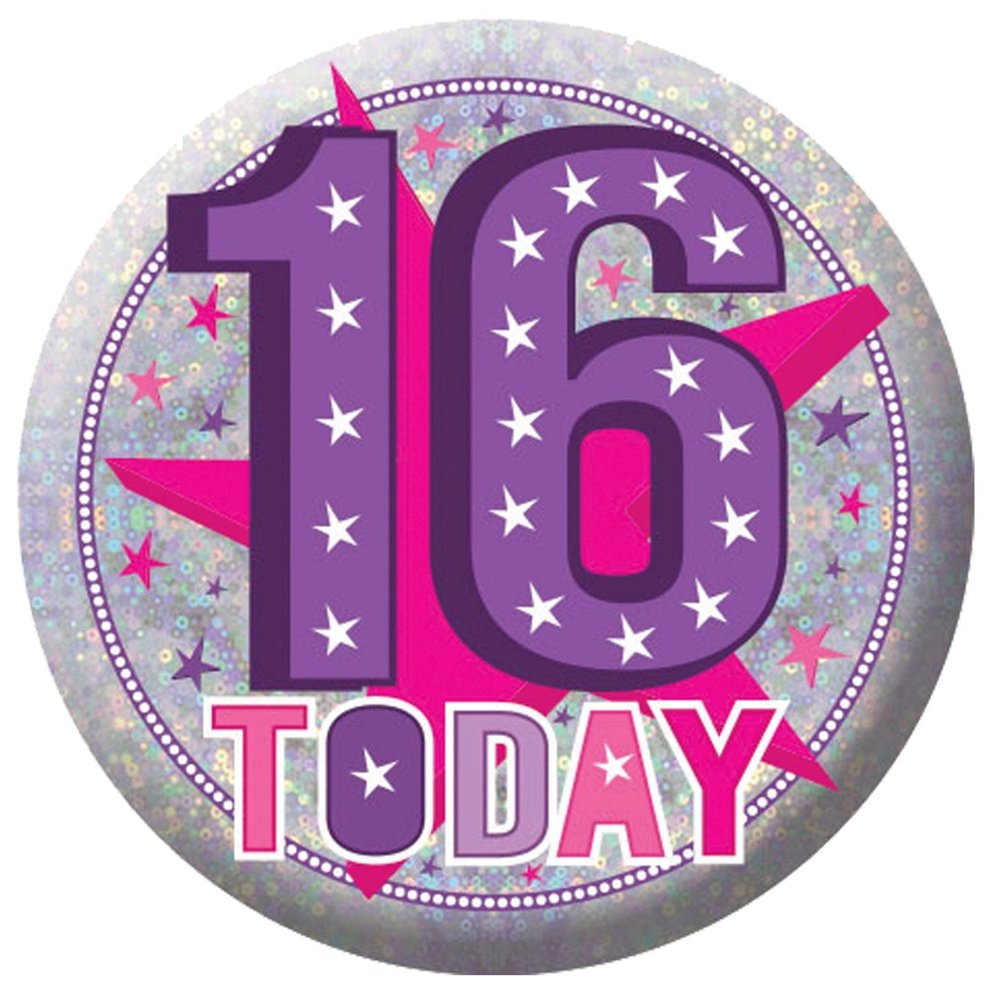 16 Today Holographic Badge