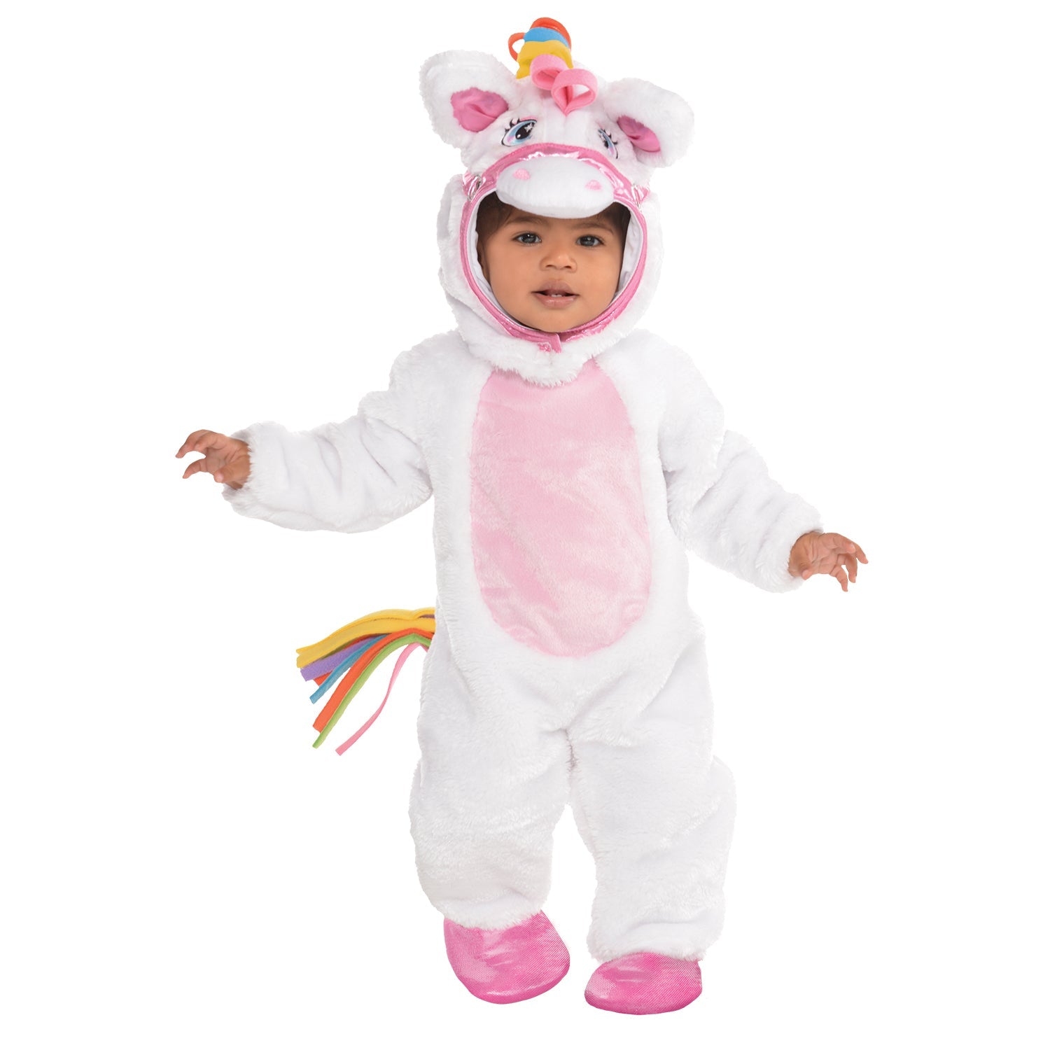 Baby Mystical Pony Costume includes jumpsuit, hood and booties
