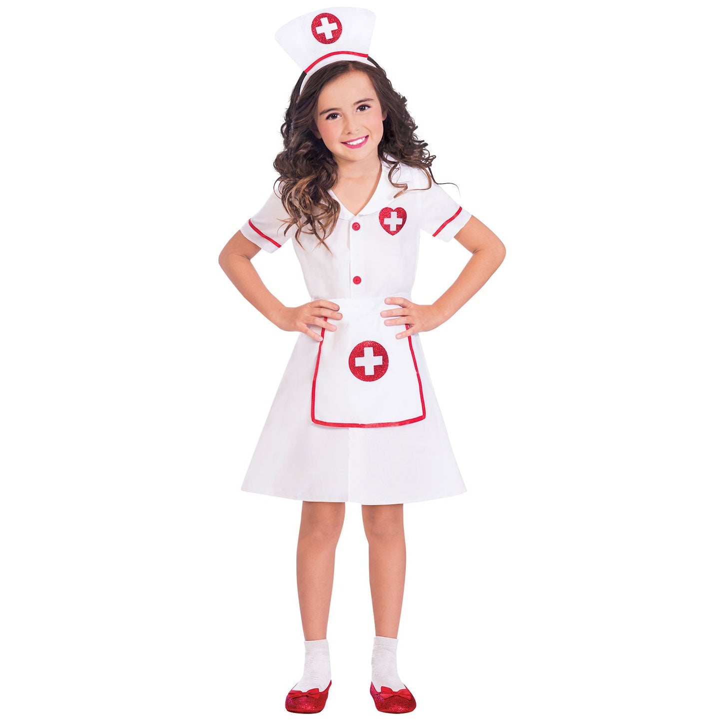 Girls Darling Nurse Costume includes dress| headband and apron