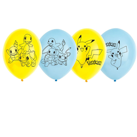 Pokemon Latex Balloons. Will inflate up to 27cm.