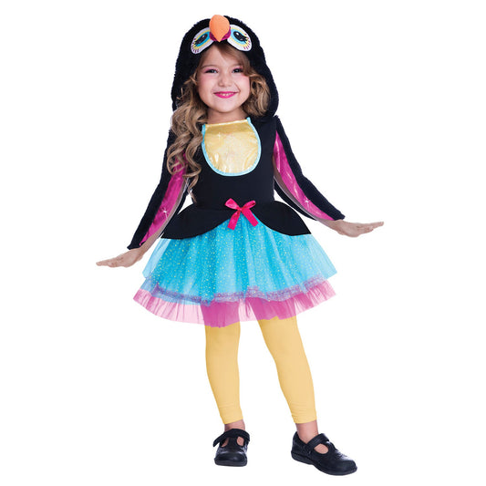 Baby Toucan Cutie Costume includes hooded dress