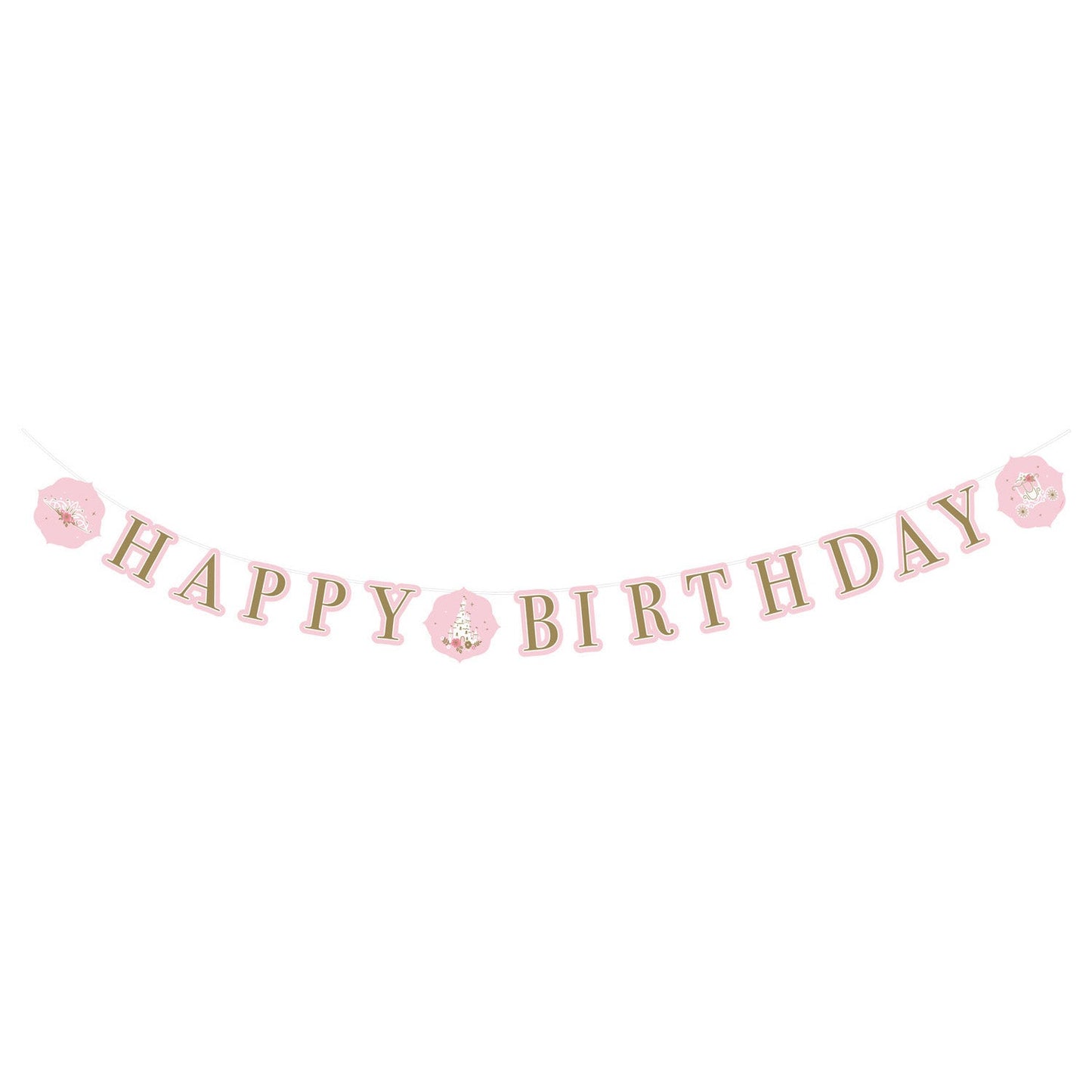Princess for a Day Happy Birthday Letter Banner, 3m