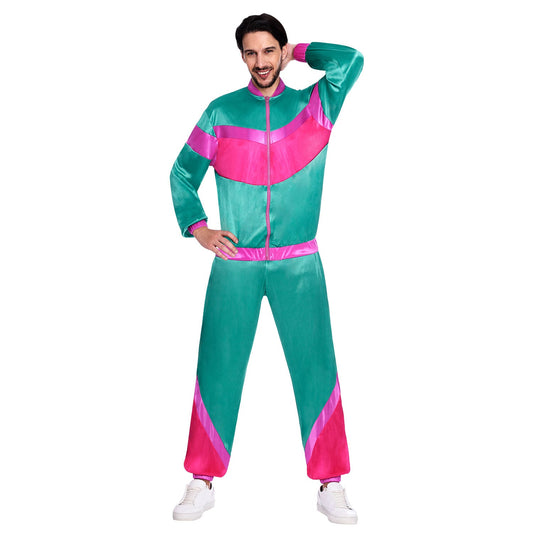 Mens 80s Jogging Suit Costume includes jacket and trousers