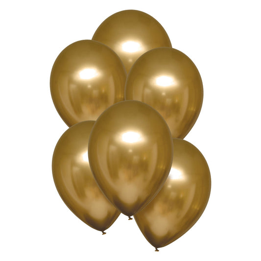 Gold Satin Luxe Latex Balloons. Will inflate up to 27cm. Suitable for Air fill or Helium fill.