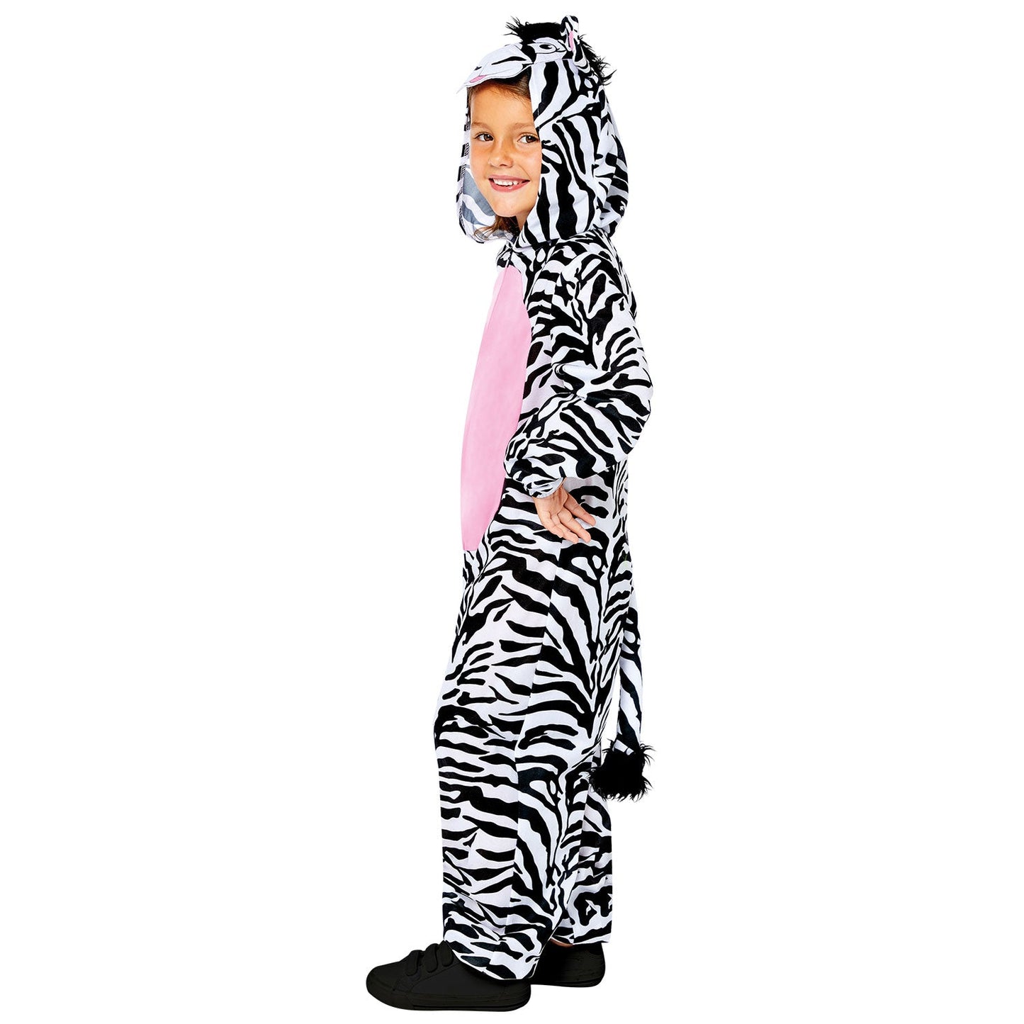 Zebra Onesie Costume includes jumpsuit with hood