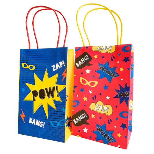 Super Hero Party Paper Loot Bags
