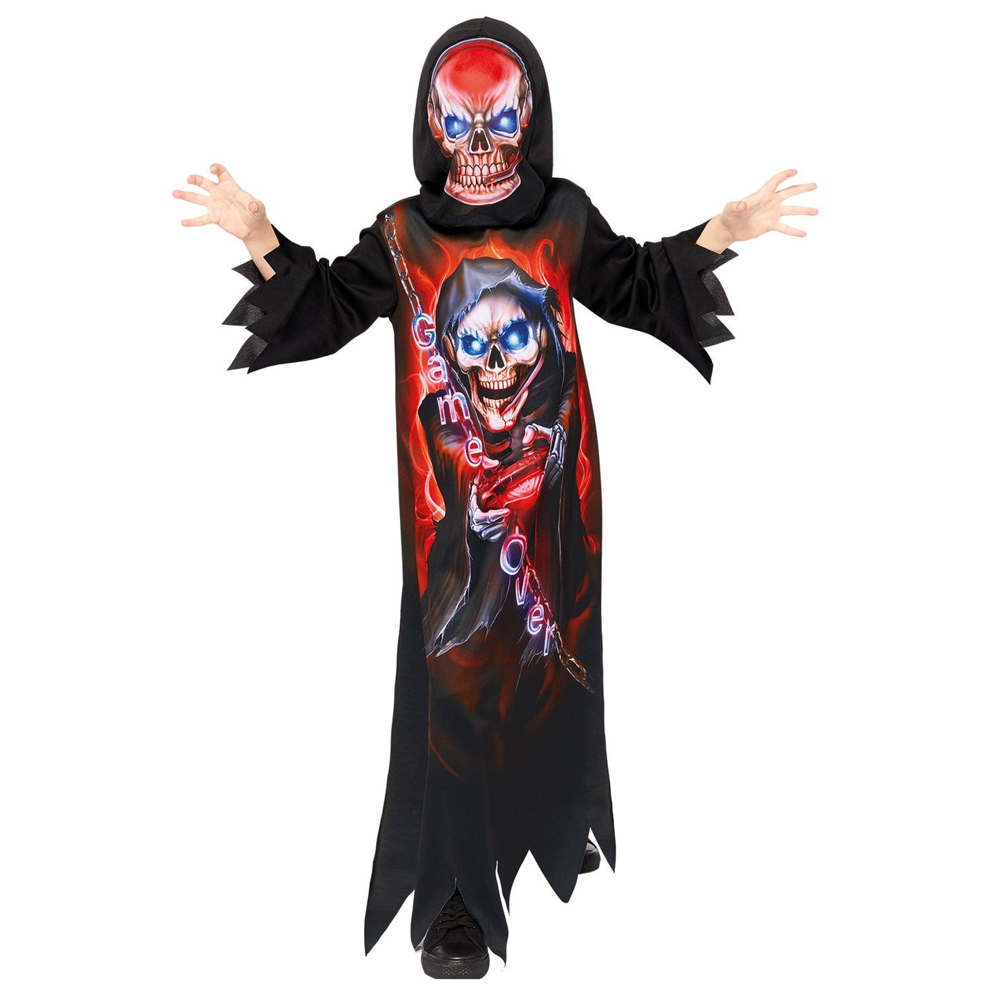 Gaming Reaper Costume includes, robe and mask