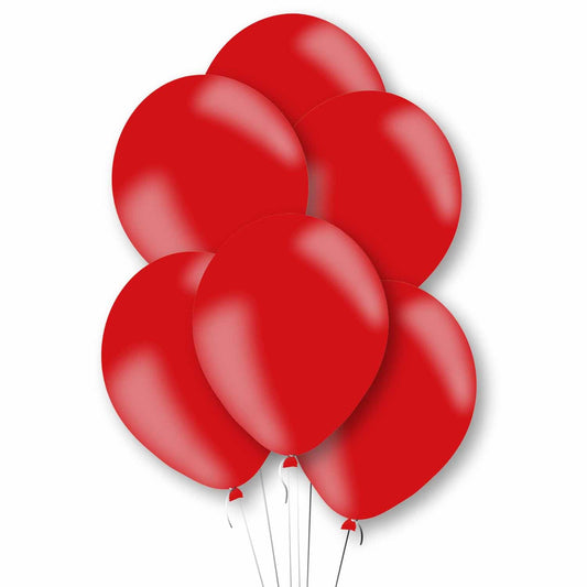 11 inch Metallic Red Latex Balloons, Pack of 10
