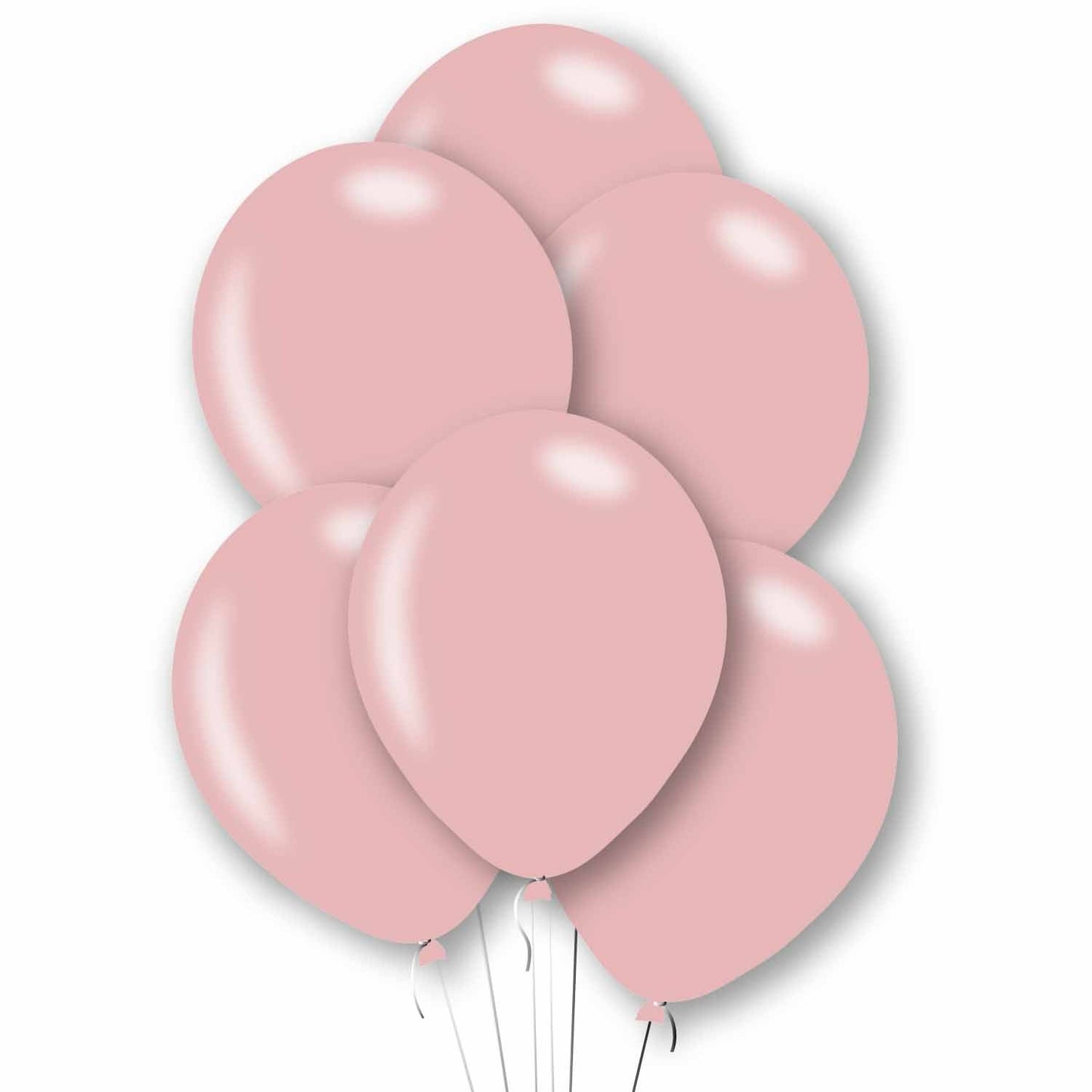11 inch Metallic Rose Latex Balloons, Pack of 6