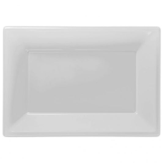 White Plastic Serving Platters